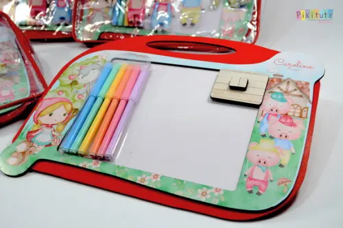 20 Kits Luxo Lousa Mágica - Chapeuzinho Vermelho