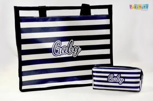 20 Kits Madrinha - Bolsa de Praia + Necessaire