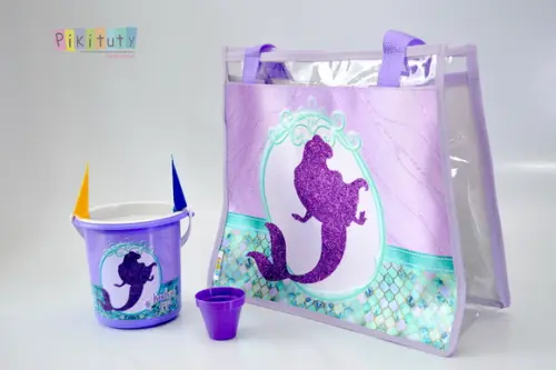 20 Kits Praia - Bolsa de Praia + Balde de Praia Sereia