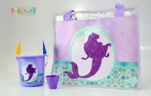 20 Kits Praia - Bolsa de Praia + Balde de Praia Sereia