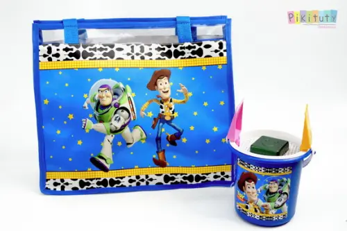 20 Kits Praia - Bolsa de Praia + Balde de Praia Toy Story