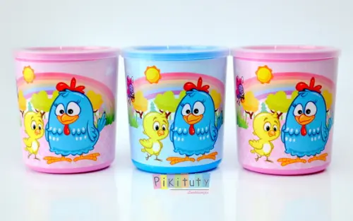 20 Latas Ninho - Galinha Pintadinha Rosa