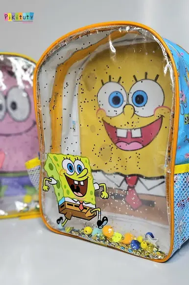 20 Mochilas Aquário Grande Luxo - Bob Esponja