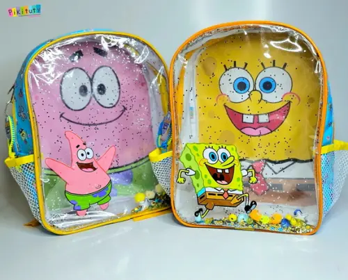 20 Mochilas Aquário Grande Luxo - Bob Esponja