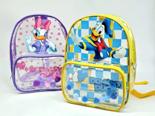 20 Mochilas Cristal com Bolso Frontal