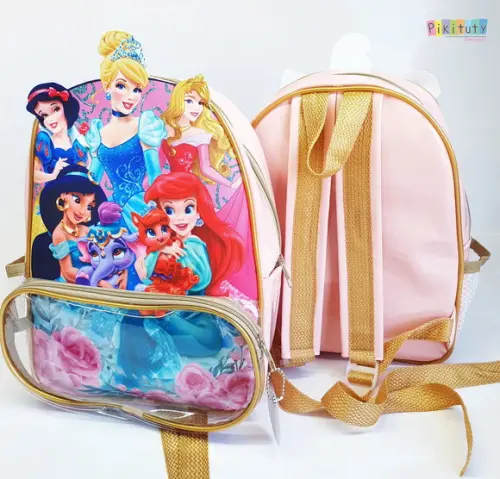 20 Mochilas em Verniz com Aplique 3d - Princesas Disney