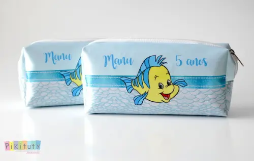 20 Necessaires / Estojo Alice a Pequena Sereia para Meninos