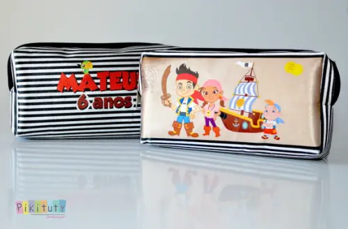 20 Necessaires / Estojo Jake e os Piratas da Terra do Nunca