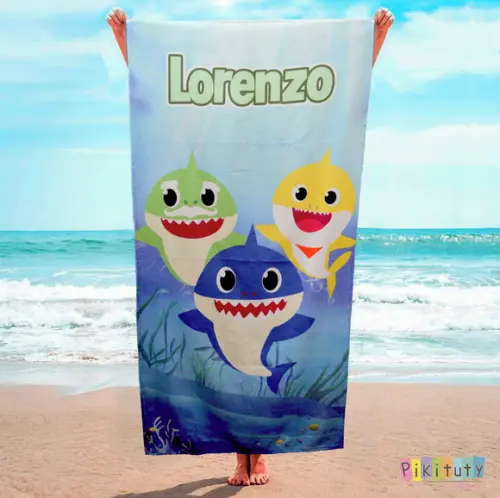 20 Toalhas de Banho - Baby Shark