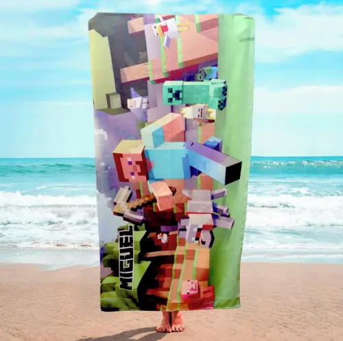 20 Toalhas de Banho - Minecraft
