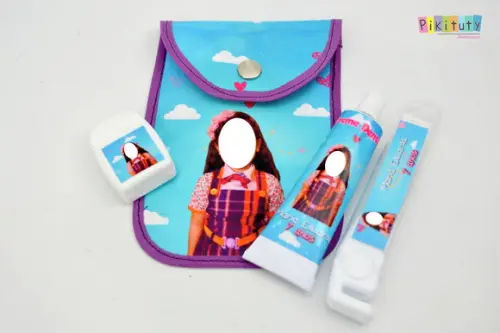 20 Unidades - Kit Dental c/ Porta Escova Carinha de Anjo