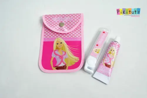 20 Unidades - Kit Dental c/ Porta Escova Barbie
