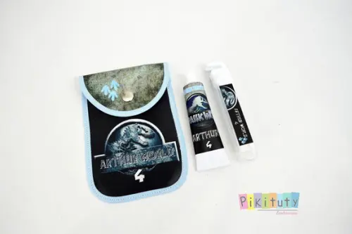 20 Unidades - Kit Dental c/ Porta Escova Jurassic Park