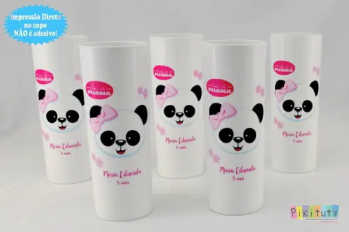 20 Unidades - Promoção! Copo Long Drink - Panda