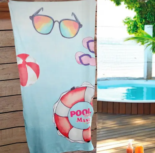 25 Toalhas de Banho - Pool Party