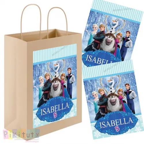 Adesivo Sacola Kraft Frozen
