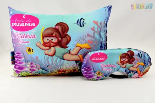 Almofada + Máscara - Fundo do Mar