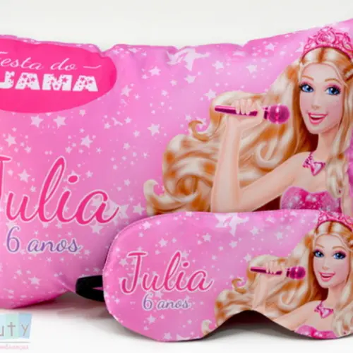 Almofada + Máscara de dormir - Barbie