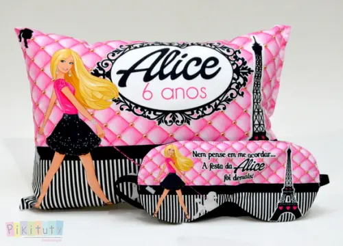 Almofada + Máscara de dormir - Barbie