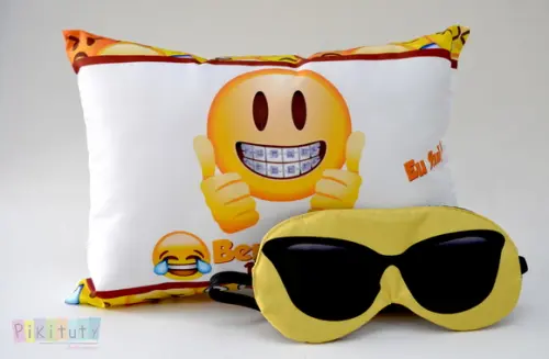 Almofada + Máscara de dormir - Emojis