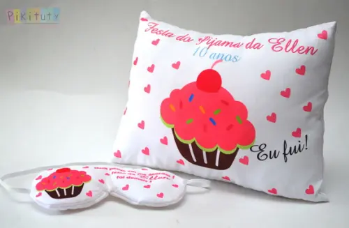 Almofada + Máscara de dormir CupCake