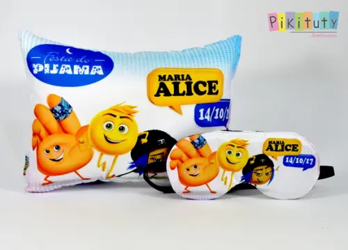 Almofada +Máscara de dormir Emojis