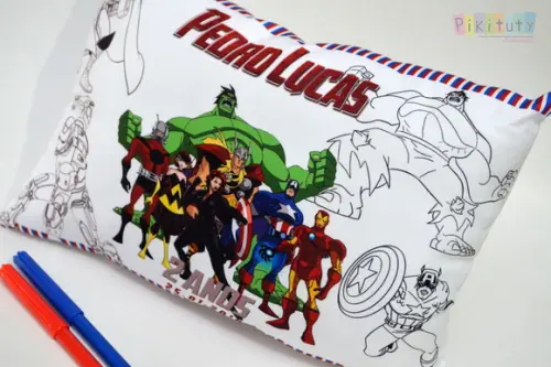 Almofada p/ Colorir Vingadores