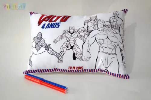 Almofada p/ Colorir Vingadores
