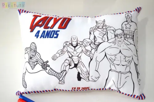 Almofada p/ Colorir Vingadores