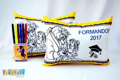 Almofada para Colorir c/6 canetinhas