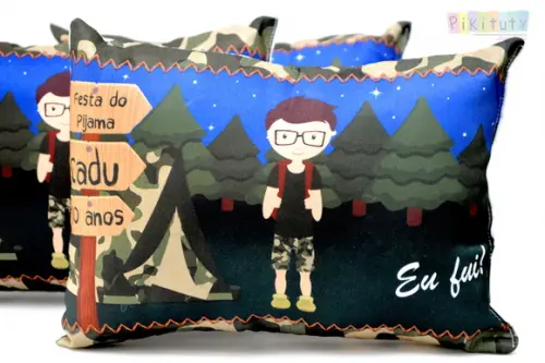 Almofada personalizada Acampamento