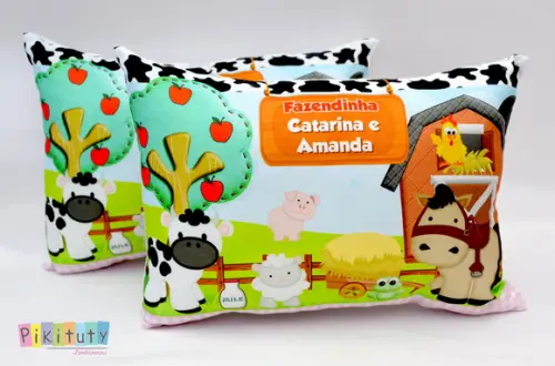 Almofada personalizada Fazendinha