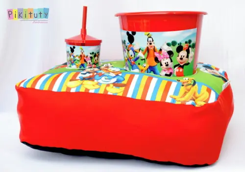 Almofada Porta Pipoca - A turma do Mickey