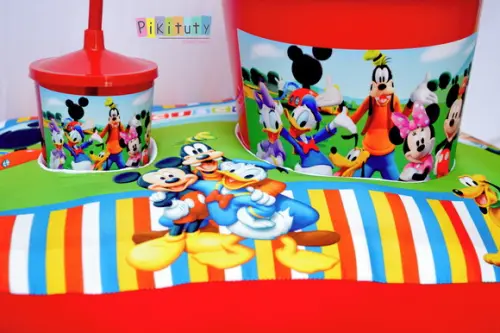 Almofada Porta Pipoca - A turma do Mickey