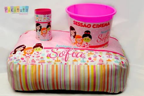 Almofada Porta Pipoca - Cupcake