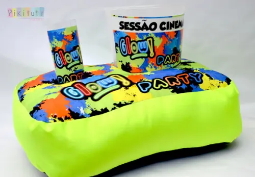 Almofada Porta Pipoca - Glow Party