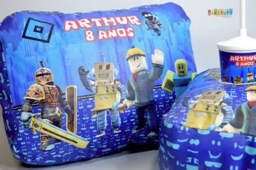 Almofada Porta Pipoca - Roblox