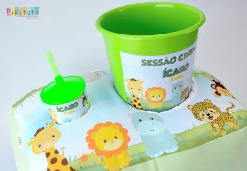 Almofada Porta Pipoca - Safari