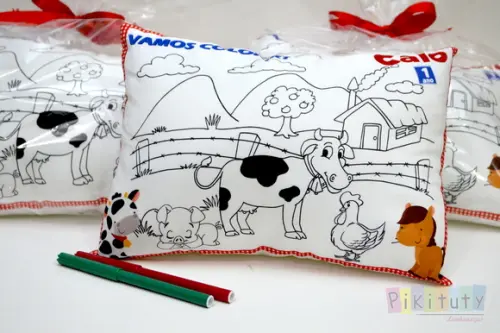 Almofadas para Colorir Fazendinha