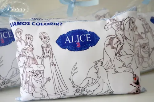 Almofadas para Colorir Frozen