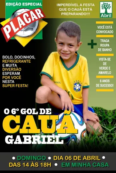 Arte P/ Convite Capa de Revista