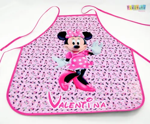 Avental Infantil- Minnie Rosa