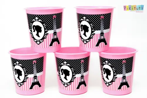 Balde de Pipoca 1 litro - Barbie Paris