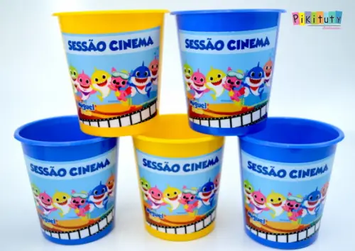 Balde de Pipoca 1 litro - Baby Shark