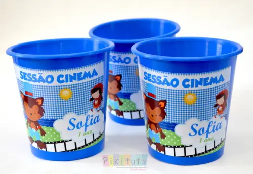 Balde de Pipoca 1 litro - Lobo Mau