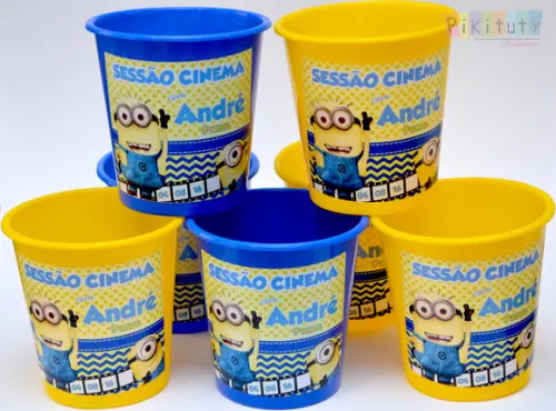 Balde de Pipoca 1 litro - Minions