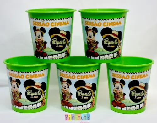 Balde de Pipoca 1 litro - Mickey Safari