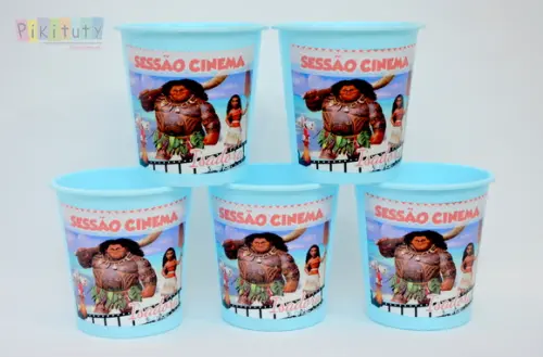 Balde de Pipoca 1 litro - Moana