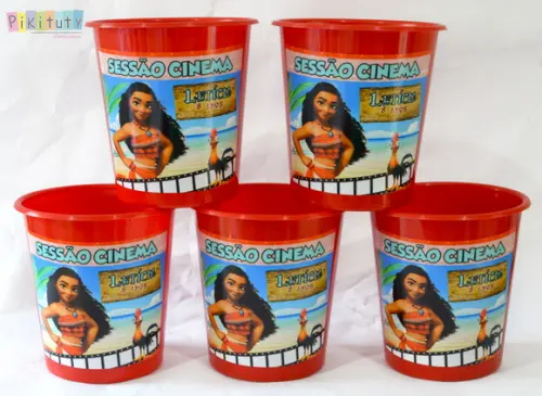 Balde de Pipoca 1 litro - Moana