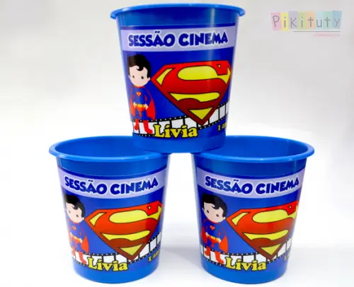 Balde de Pipoca 1 litro - SuperMan